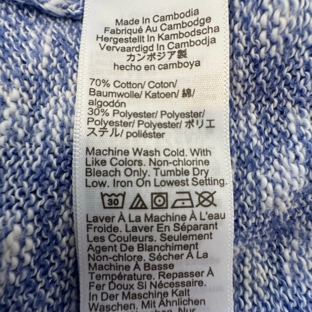 J.Crew Crewneck Beach Sweater Blue Marled Size M - Picture 4 of 6